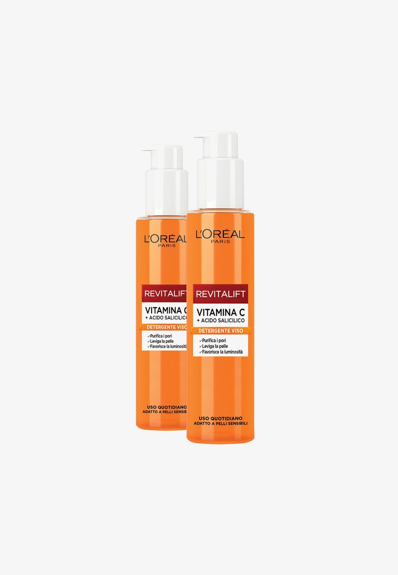 L'Oréal Paris - REVITALIFT DETERGENTE VISO VITAMINA C + ACIDO SALICILICO, 150 ML - 2 PACK - Detergente - trasparente, Ingrandire