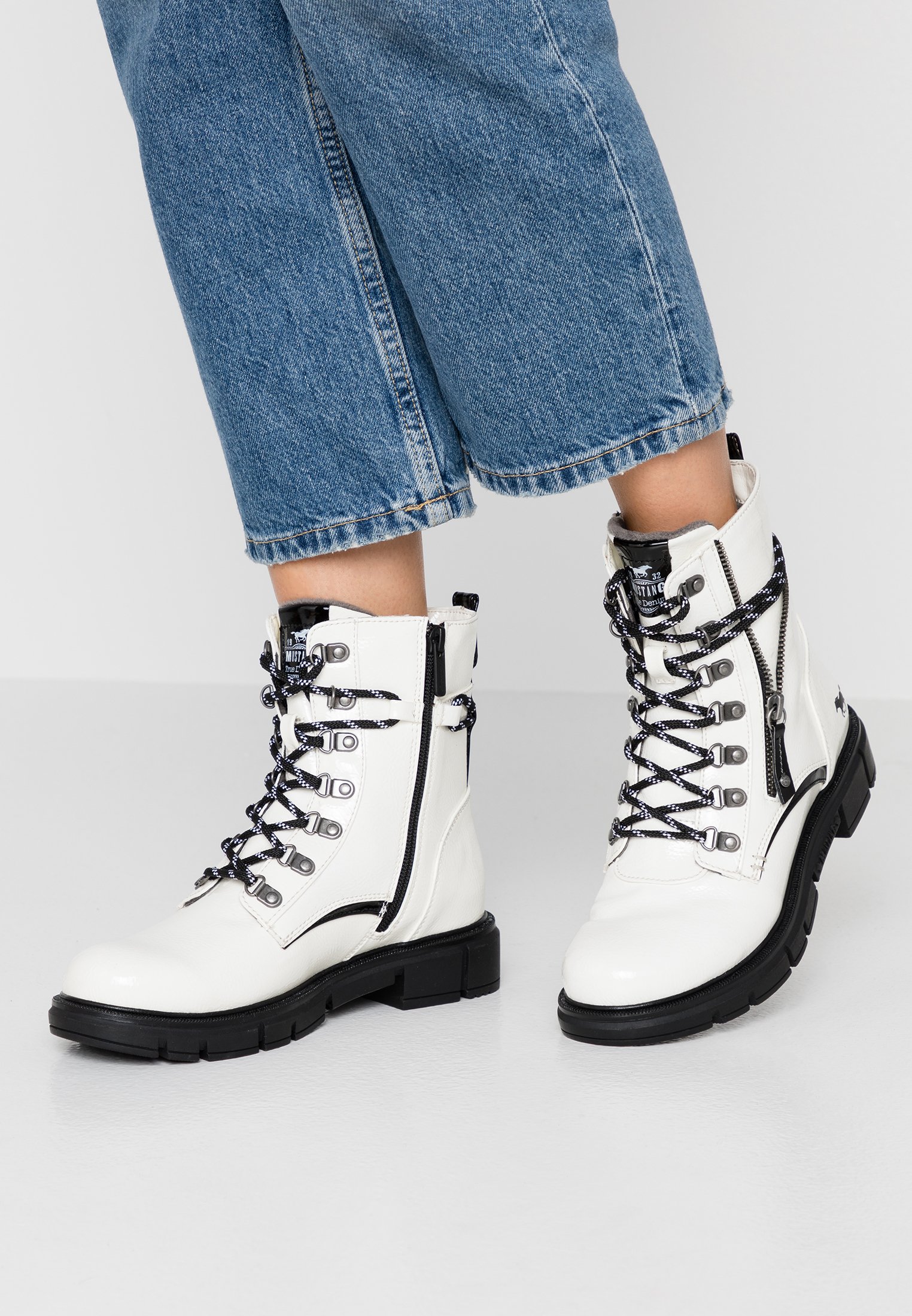 Mustang Veterboots - weiß/wit - Zalando.nl