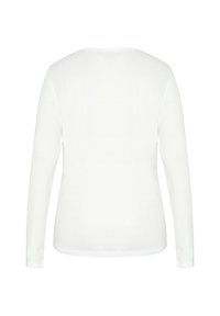 Polo Sylt im Label-Design - Langarmshirt - bright white