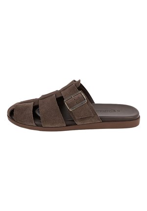 Les Tropeziennes par M Belarbi MULES  LES TROPEZIENNES PAR M. BELARBI ELYO - Sandalias planas - chocolat