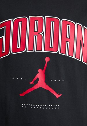 Jordan CITY CREW - Camiseta estampada - black gym red