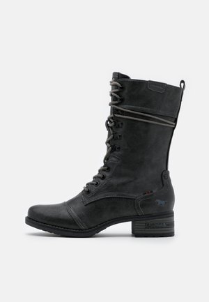 Botas con cordones - black