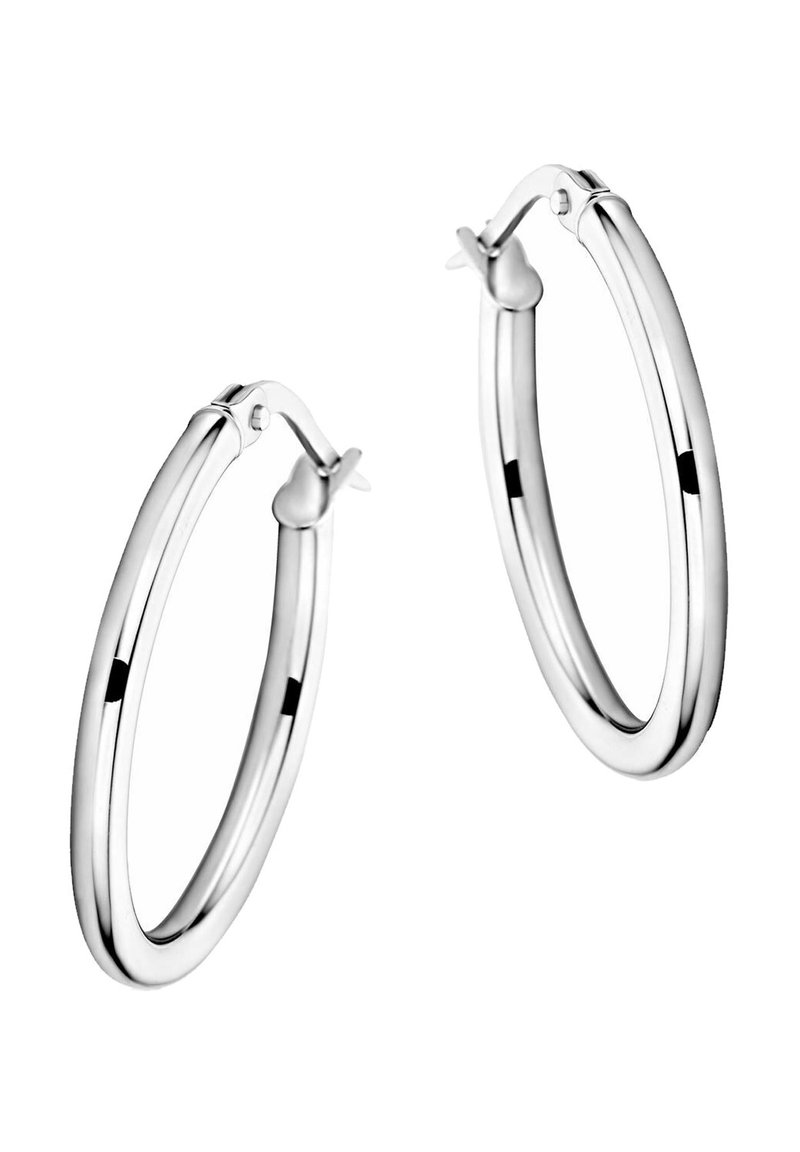 DIAMANT L'ÉTERNEL PLAIN CREOLE  - Auskari - white gold