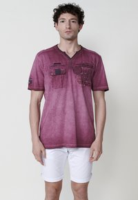 T-shirt con stampa - dark purple