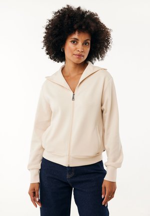 Sudadera con cremallera - taupe sand