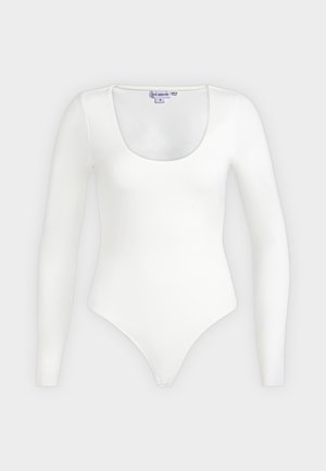 Good American, SCUBA SCOOP NECK BODYSUIT - Longsleeve - white