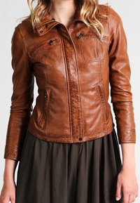 Oakwood Skinnjacka - cognac