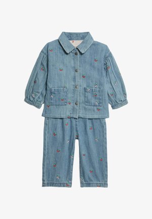 EMBROIDERED SET - Spijkerjas - denim