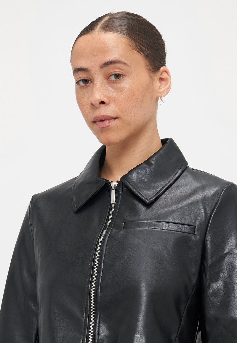 ONLY Dames Onlsaramy Faux Leather Jacket Cc OTW leren jas, zwart, L