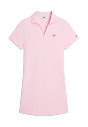 Tommy Hilfiger 1985 LOGO EMBROIDERY MINI POLO DRESS - Robe de jour - classic pink