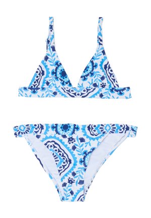 MULTICOLOURED WITH PRINT SET - Bikini - blue white