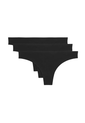 3 PACK NO VPL - String - black