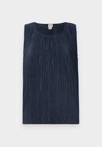 PLISSE TANK - Topper - sky captain
