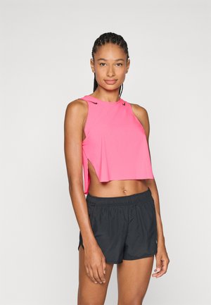 CROP TANK - Top - hyper pink/black
