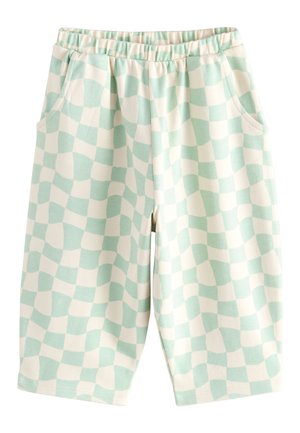 Next REGULAR FIT - BARREL  - Tygbyxor - mint green checkerboard