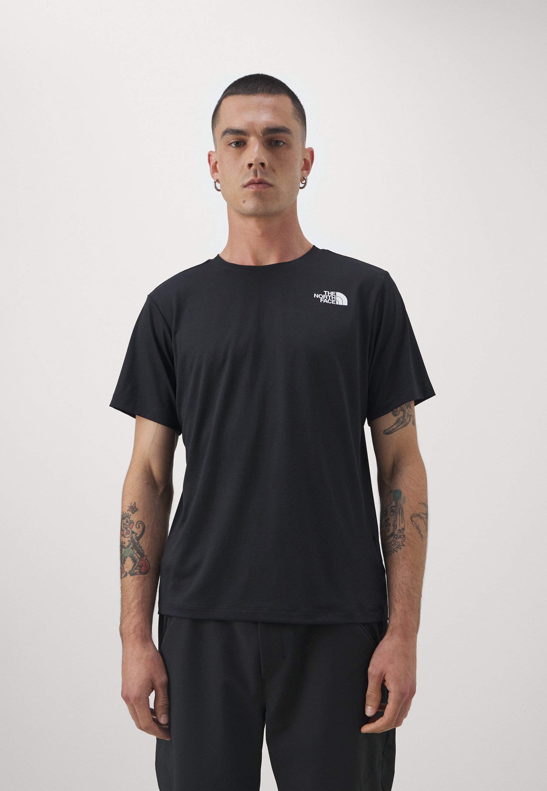 ■THE NORTH FACE■ TNF Run Short Sleeve T-Shirt BLACK NT7UR1 The North Face - Koszulka sportowa/czarny - Zalando.pl