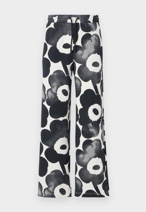 Marimekko VARRET AKVARELLI UNIKKO UNISEX  - Tracksuit bottoms - off white/grey/black