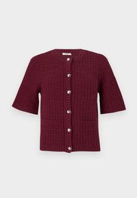 JDYTIKKA O NECK CARDIGAN  - Gilet - cabernet