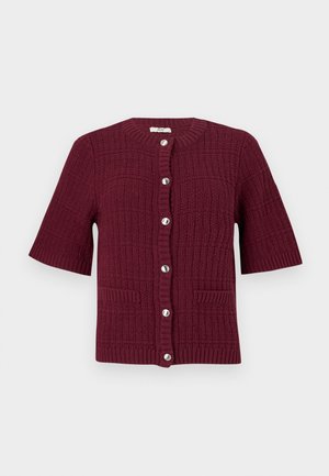 JDY JDYTIKKA O NECK CARDIGAN  - Cardigan - cabernet