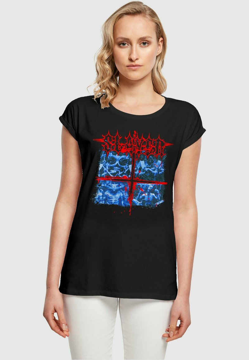 Merchcode SLAYER - T-shirts med print - black