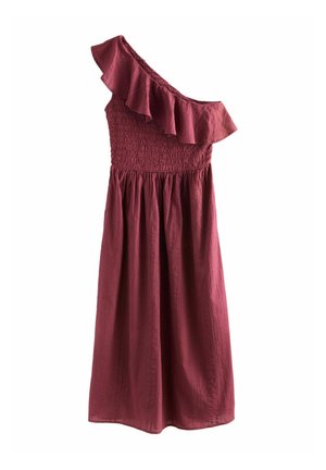 REGULAR FIT -ONE SHOULDER  - Vestido informal - burgundy red