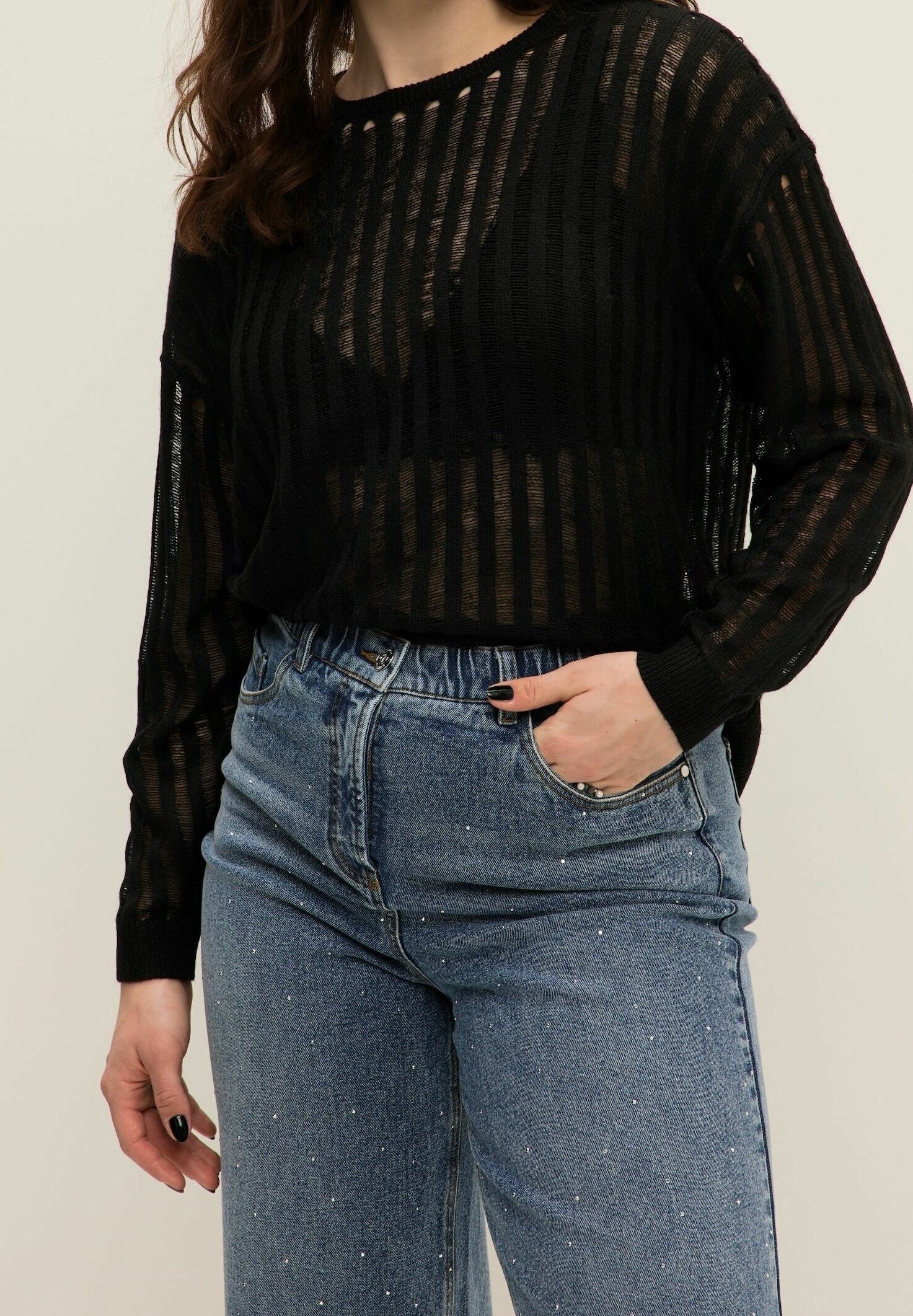 Studio Untold Strickpullover black/schwarz (Pre-owned) Zalando