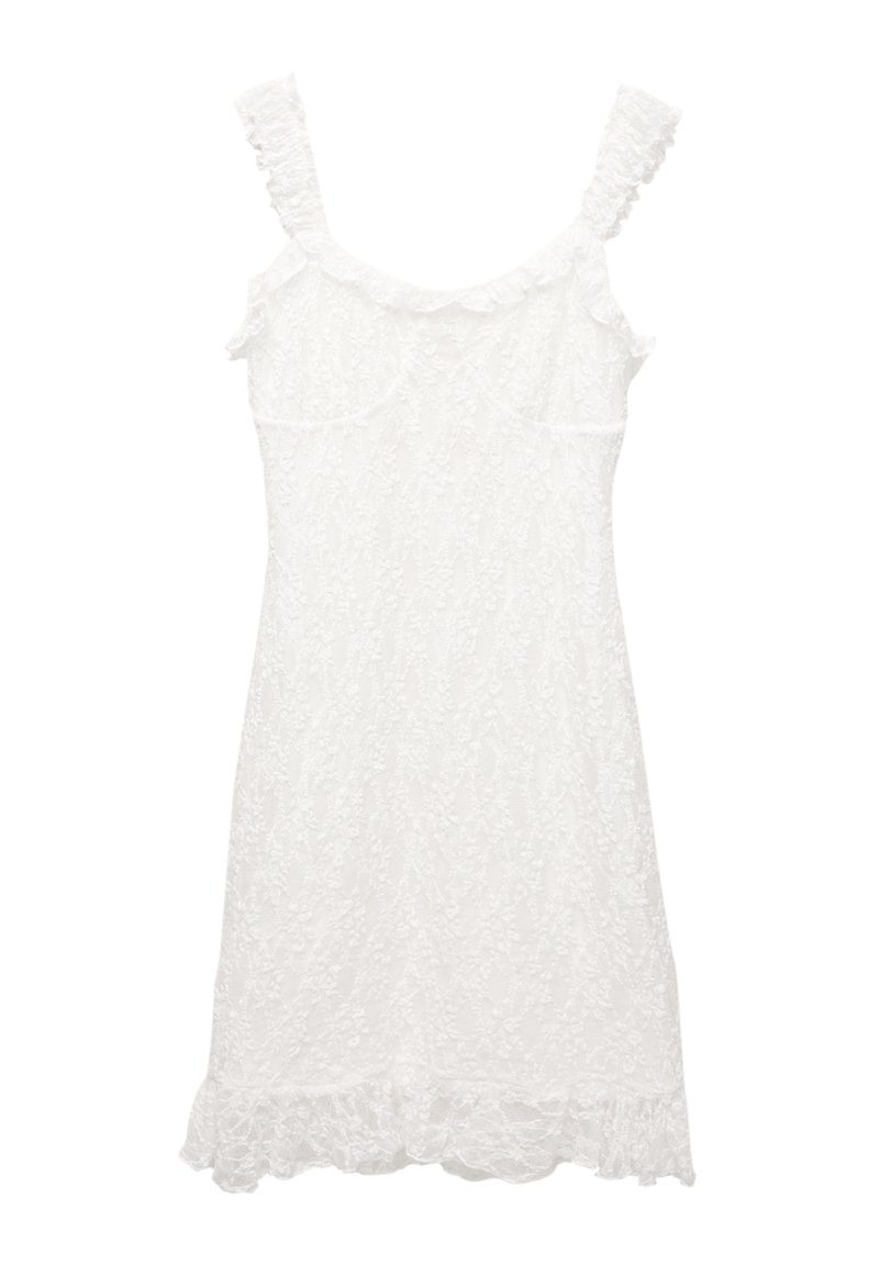 PULL&BEAR Etui-jurk wit