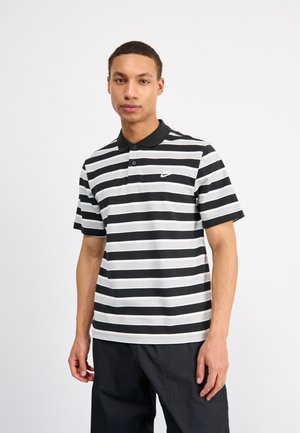 Nike Sportswear CLUB STRIPE - Poloshirts - black/white