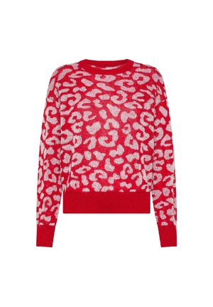 LEOPARD - Maglione - rosso fuoco