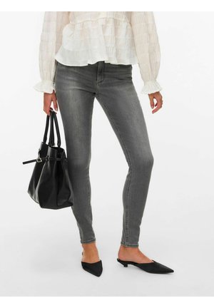 MID RISE  - Kavbojke slim fit - light grey denim