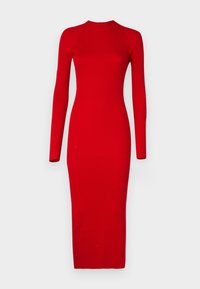Vero Moda Tall VMWILLOW DRESS - Strikket kjole - salsa