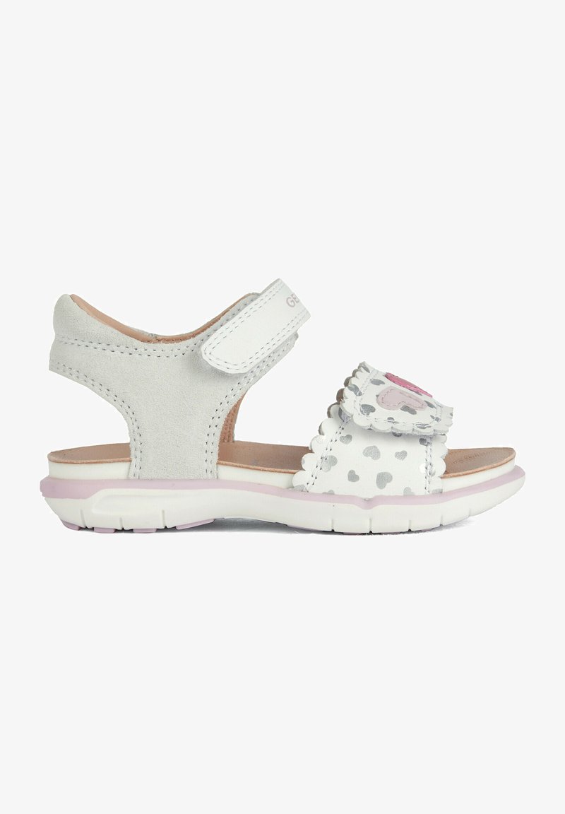 Geox DELHI - Sandalias - white pink