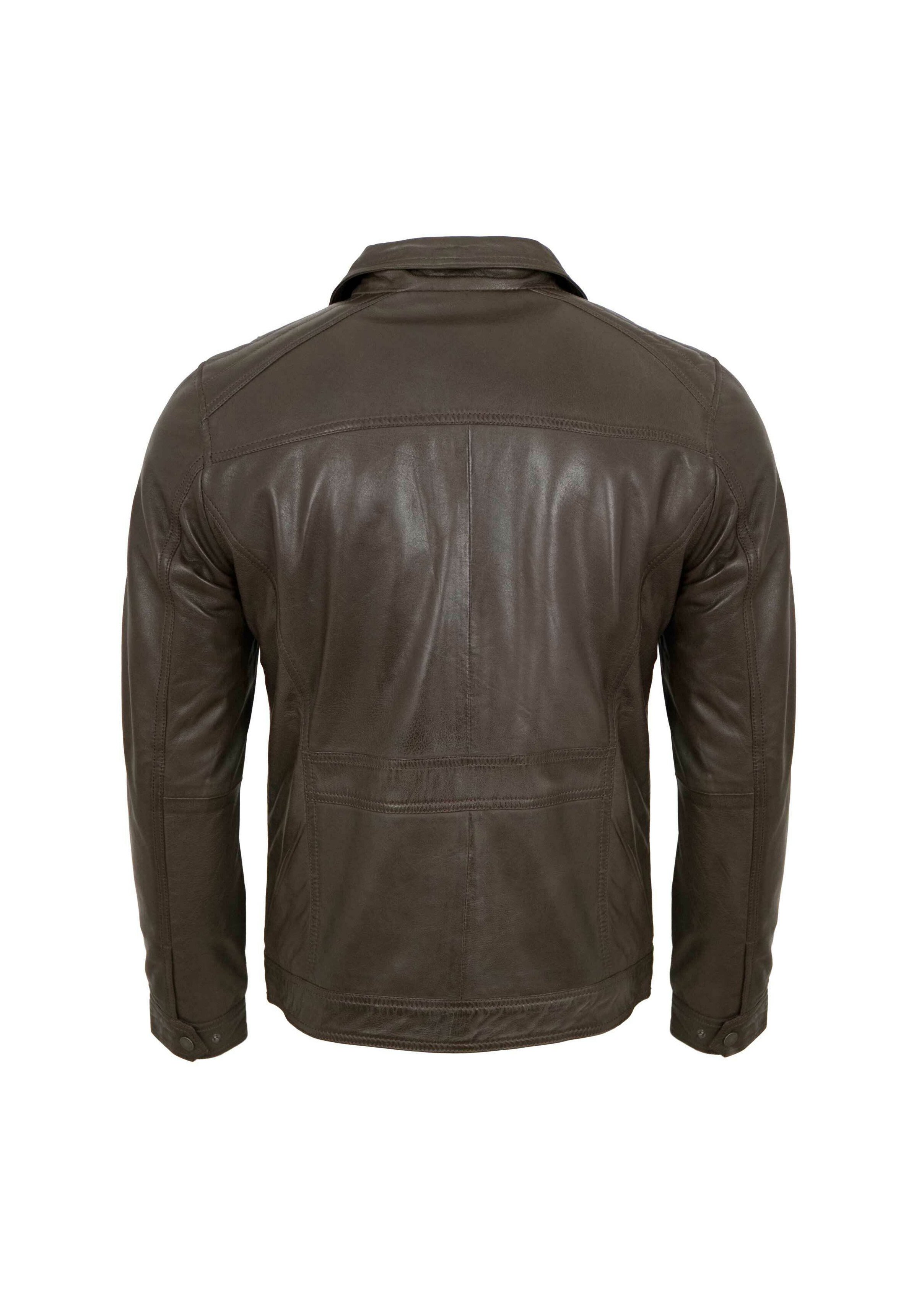 【PELLICULE】 mat leather taste jk Nicky Jacket - Vegan Leather :: Brown – M.M.LaFleur