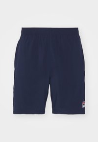 SHORTS JAKOB - Urheilushortsit - navy/white
