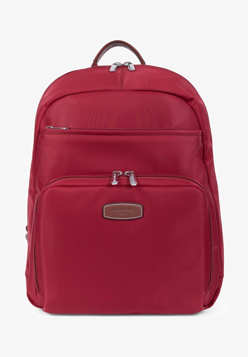 Zaino Donna Sporty Hexagona - Parigi, Nylon E Pelle, Trolley Pass, Per Tablet E A4