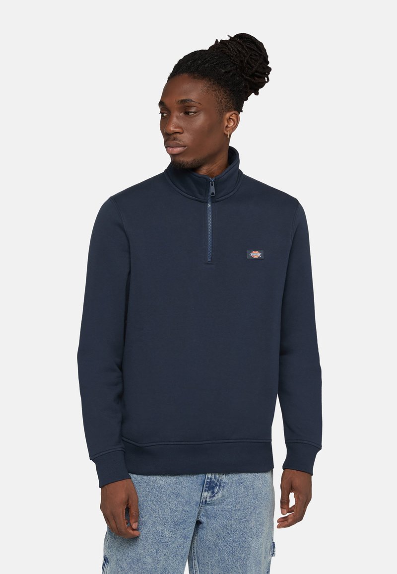 Dickies OAKPORT QUARTER ZIP - Sweatshirt - dark navy