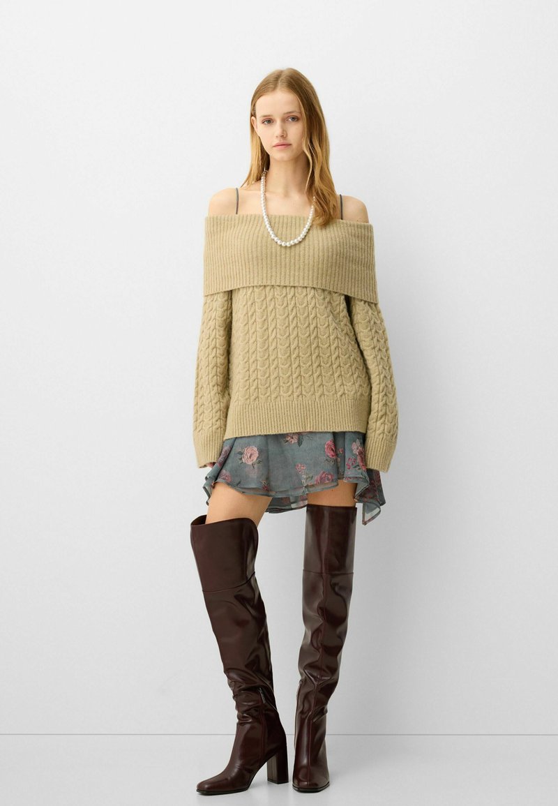 Bershka Trui wintergroen Bershka Trui wintergroen