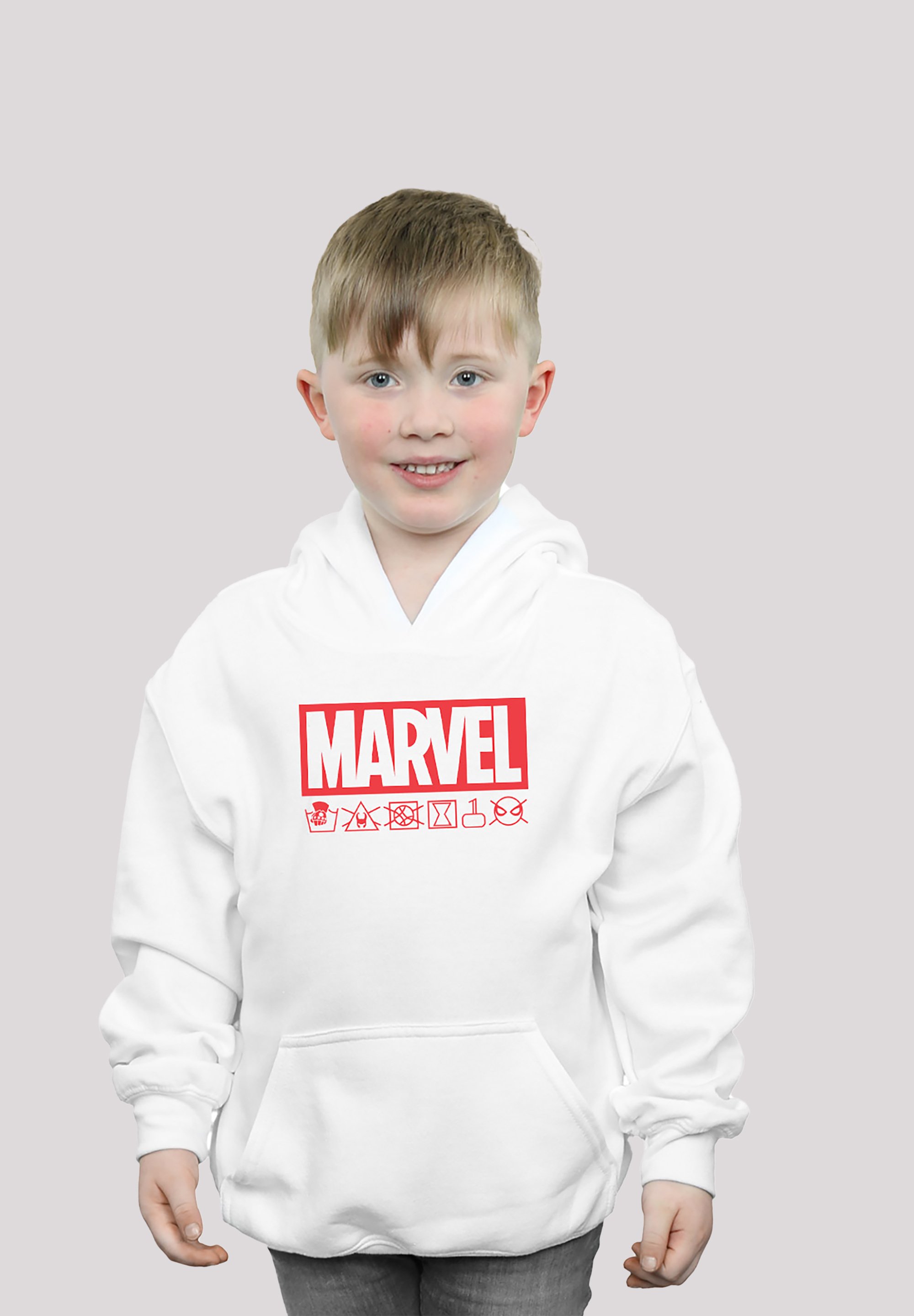 F4NT4STIC MARVEL LOGO WASCHSYMBOLE - PREMIUM SUPERHELDEN IRON CAPTAIN -  Hoodie - white - Zalando.de