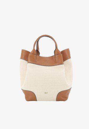 Abro, ABRO SHOPPER ESSENTIAL - Tote bag - ivory cuoio