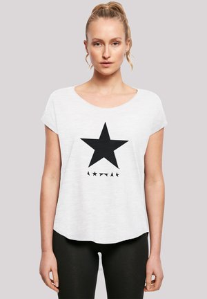 DAVID BOWIE STAR LOGO - T-Shirt print - white