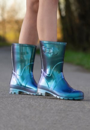 GLOSSY - Wellies - türkis glänzend