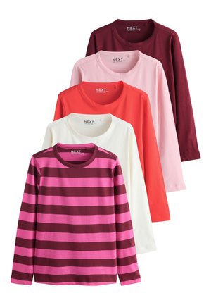 Next REGULAR FIT - LONG SLEEVE CREW NECK 5 PACK  - Langarmshirt - pink