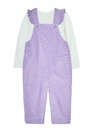 FRILL  SET - REGULAR FIT - Hängselbyxor - lilac