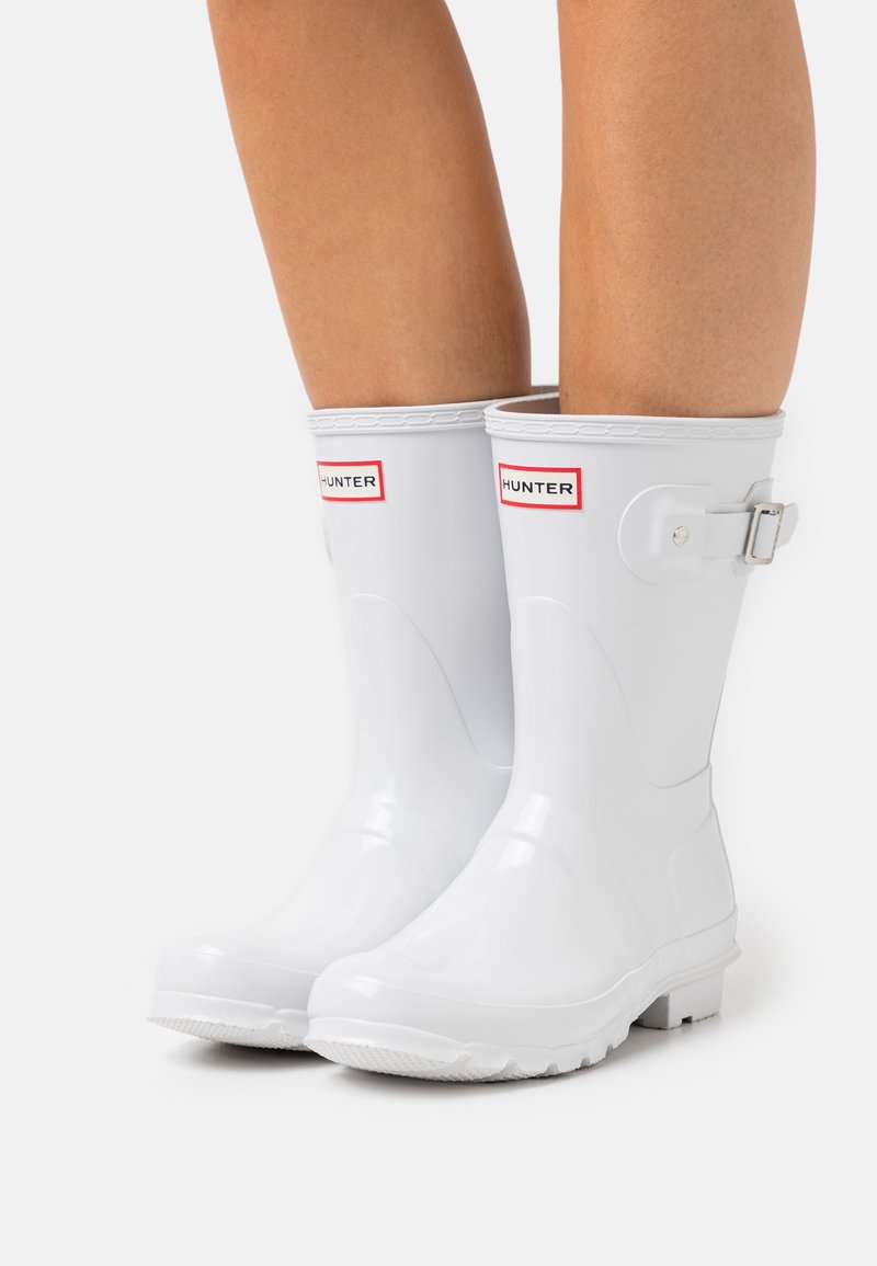 Hunter ORIGINAL ORIGINAL SHORT GLOSS - Galochas - white