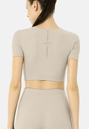 Wolford, SEAMLESS FORM TOP SHORT SLEEVE - T-Shirt basic - sandstone
