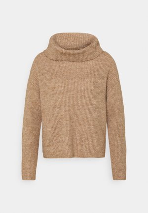 COWL NECK JUMPER - Jumper - camel