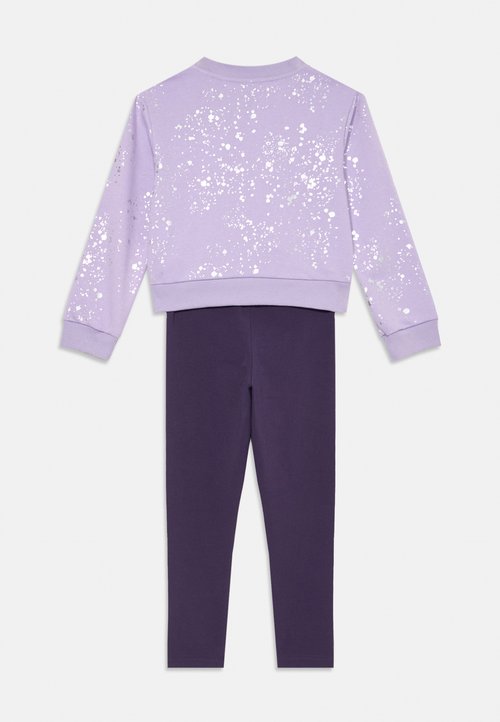 adidas KIDS UNISEX SET - Leggings - powder plum/silver-coloured — photo 2
