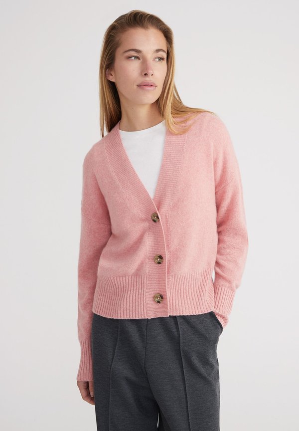 Strickjacke - coral melange