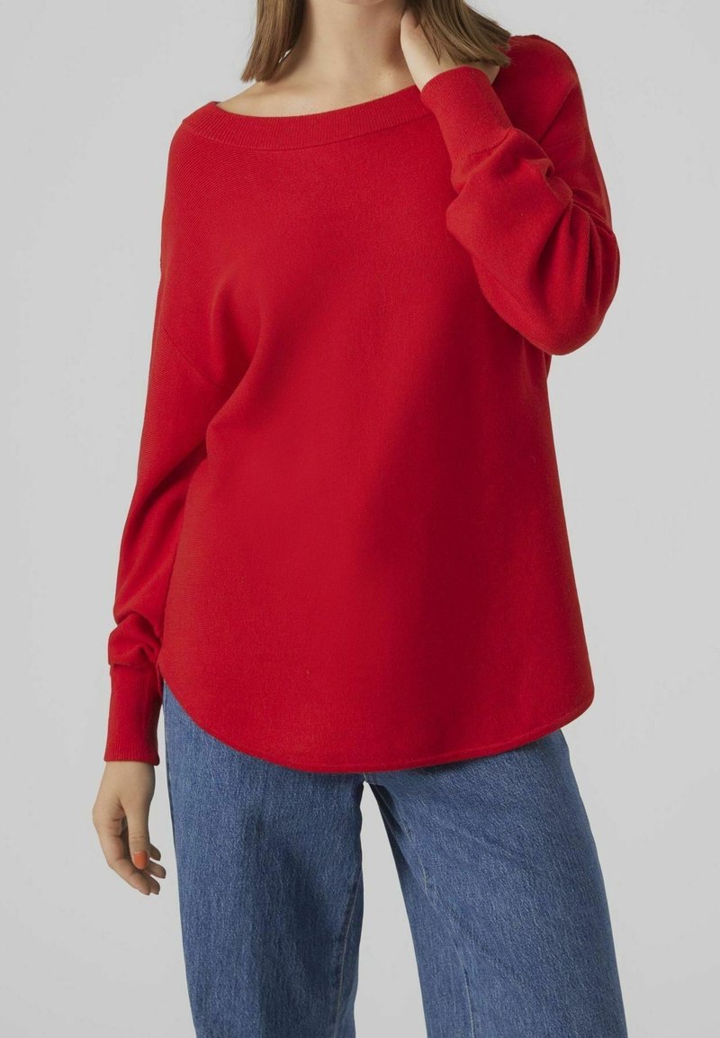 Vero Moda Strickpullover - red