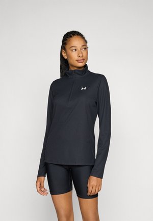 1/2 ZIP - Topper langermet - black/white